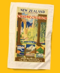 Christchurch Tea Towel - NZ Rail