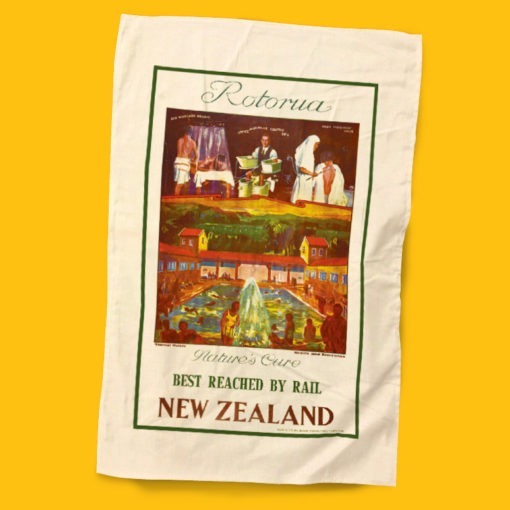 Rotorua Tea Towel - NZ Rail