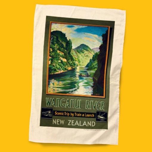 Wanganui River Tea Towel - NZ Rail